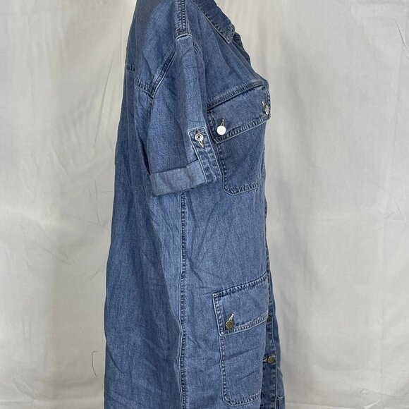 Veronica Beard Warren Denim Mini Dress • Size 14 • Blue - Picture 8 of 8